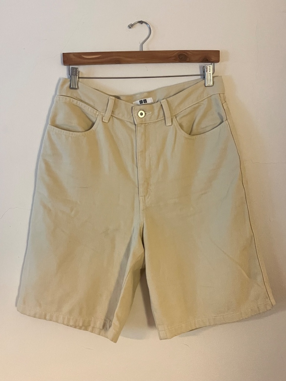Uniqlo U Lemaire Cream Bermuda Shorts
